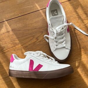 Veja White and Pink sneakers